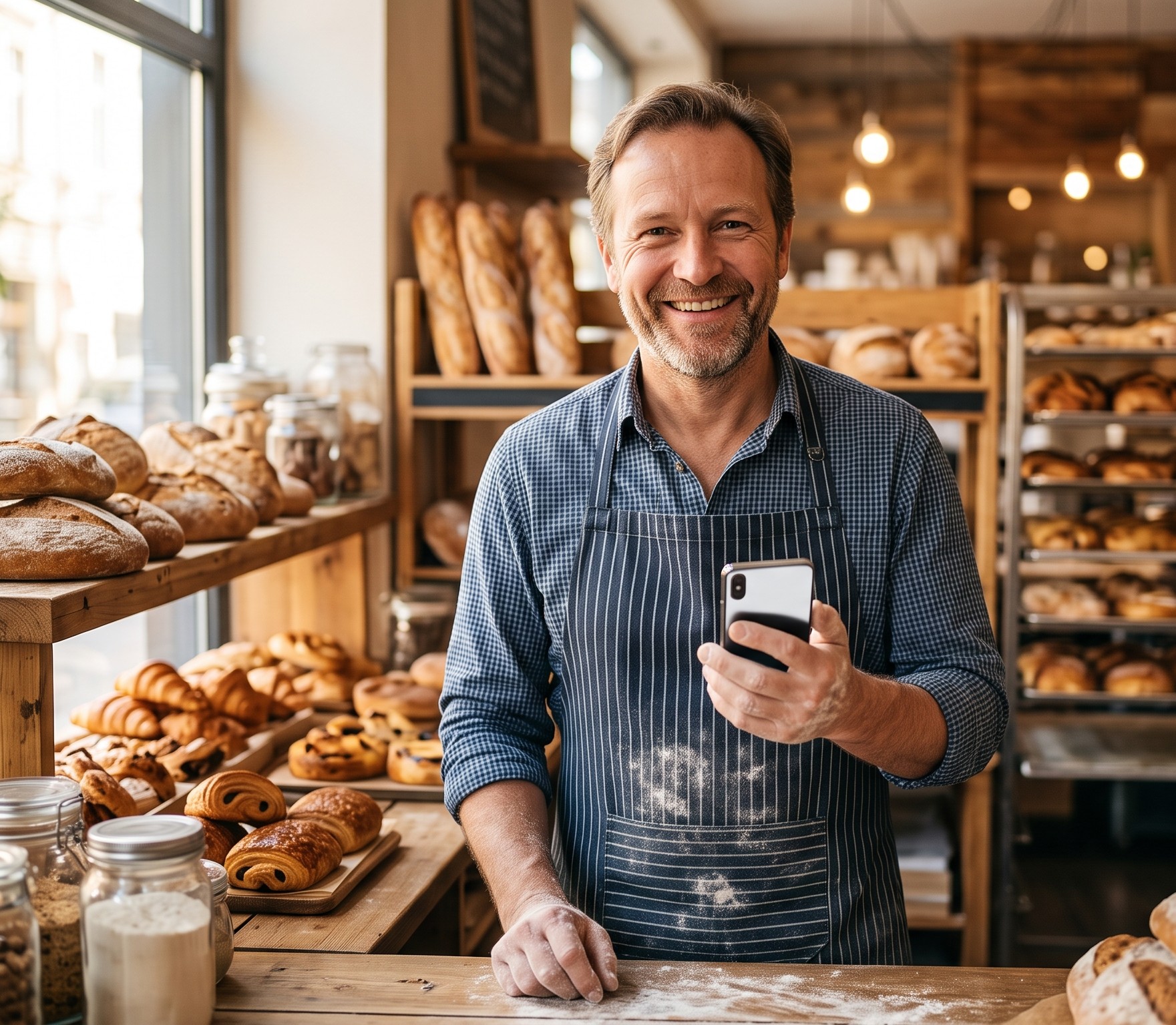 Commerçant qui publie