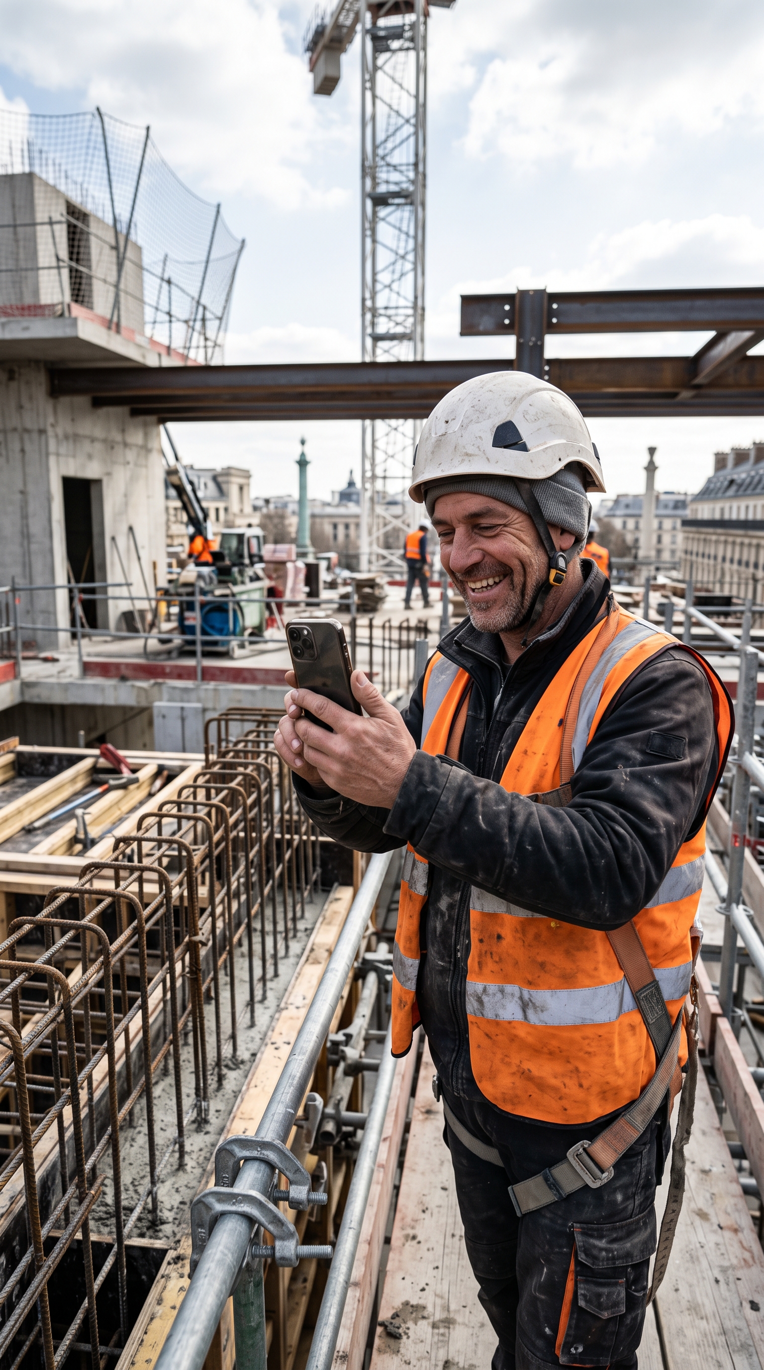 Artisan sur chantier